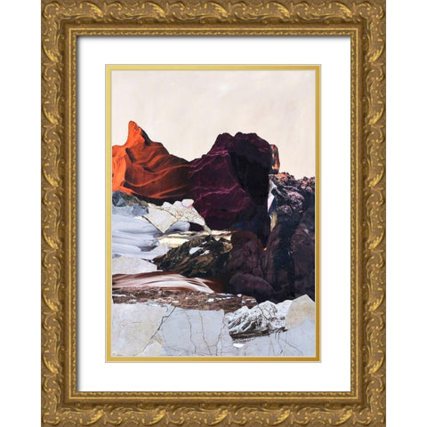 New Era 2 Gold Ornate Wood Framed Art Print with Double Matting by Design Fabrikken