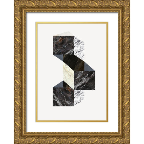 Scene 3 Gold Ornate Wood Framed Art Print with Double Matting by Design Fabrikken
