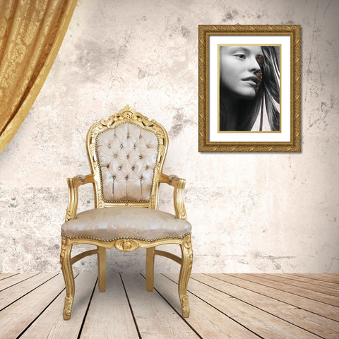 Phase Three Gold Ornate Wood Framed Art Print with Double Matting by Design Fabrikken