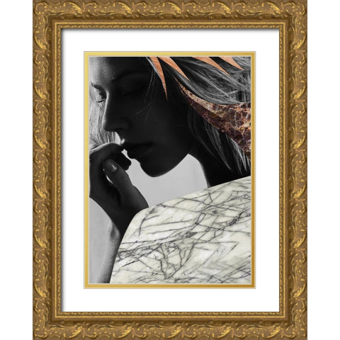 Phase Two Gold Ornate Wood Framed Art Print with Double Matting by Design Fabrikken