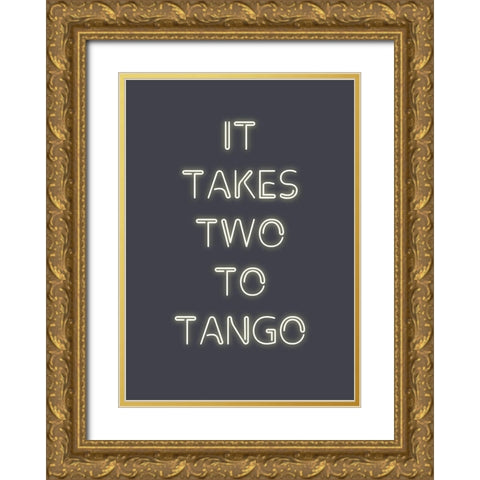 Two to Tango Gold Ornate Wood Framed Art Print with Double Matting by Design Fabrikken