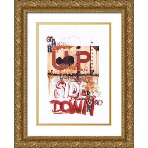 Up Side Down 1 Gold Ornate Wood Framed Art Print with Double Matting by Design Fabrikken