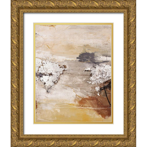 Silver Space Gold Ornate Wood Framed Art Print with Double Matting by Design Fabrikken
