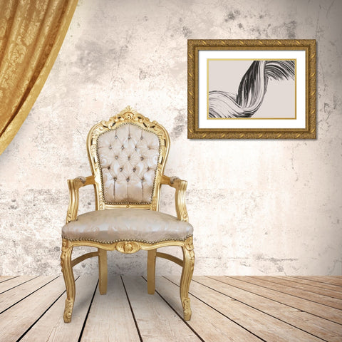 Brushed 2 Gold Ornate Wood Framed Art Print with Double Matting by Design Fabrikken