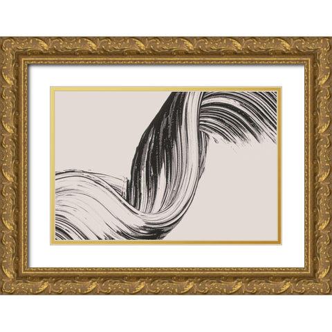 Brushed 2 Gold Ornate Wood Framed Art Print with Double Matting by Design Fabrikken