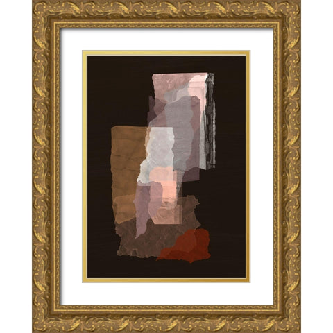 Torn 2 Gold Ornate Wood Framed Art Print with Double Matting by Design Fabrikken