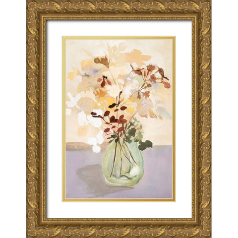 Pastel Flower 2 Gold Ornate Wood Framed Art Print with Double Matting by Design Fabrikken