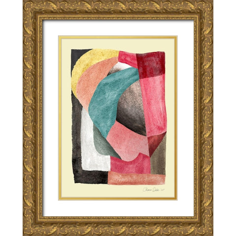 Compose Gold Ornate Wood Framed Art Print with Double Matting by Design Fabrikken