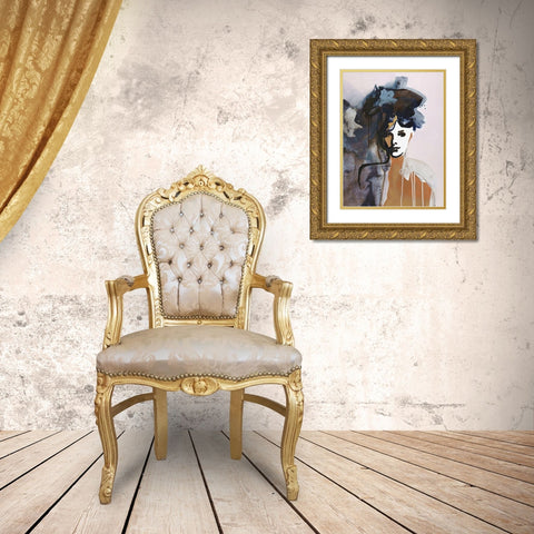Colorful Life 1 Gold Ornate Wood Framed Art Print with Double Matting by Design Fabrikken