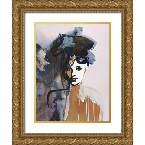 Colorful Life 1 Gold Ornate Wood Framed Art Print with Double Matting by Design Fabrikken