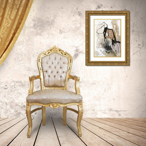 Clipping Gold Ornate Wood Framed Art Print with Double Matting by Design Fabrikken