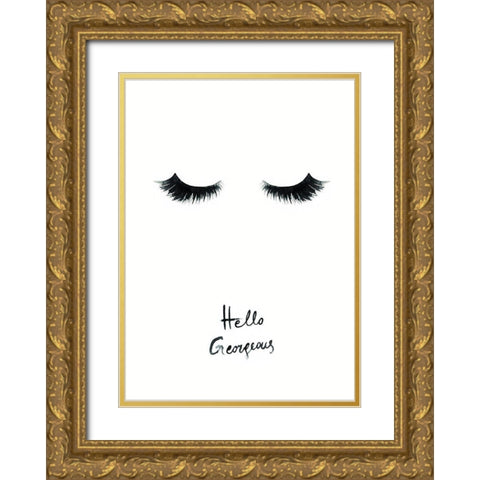 Couture 8 Gold Ornate Wood Framed Art Print with Double Matting by Design Fabrikken