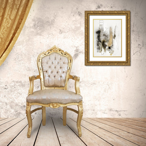 Aqua Sketch 2 Gold Ornate Wood Framed Art Print with Double Matting by Design Fabrikken