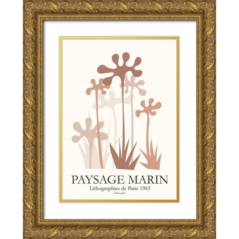 Seascapes 3 Gold Ornate Wood Framed Art Print with Double Matting by Design Fabrikken