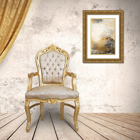 Milestone 1 Gold Ornate Wood Framed Art Print with Double Matting by Design Fabrikken