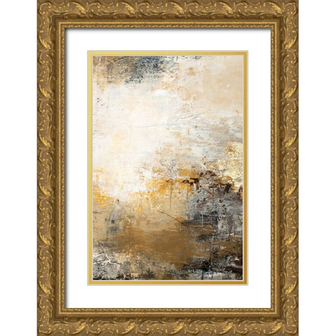 Milestone 1 Gold Ornate Wood Framed Art Print with Double Matting by Design Fabrikken
