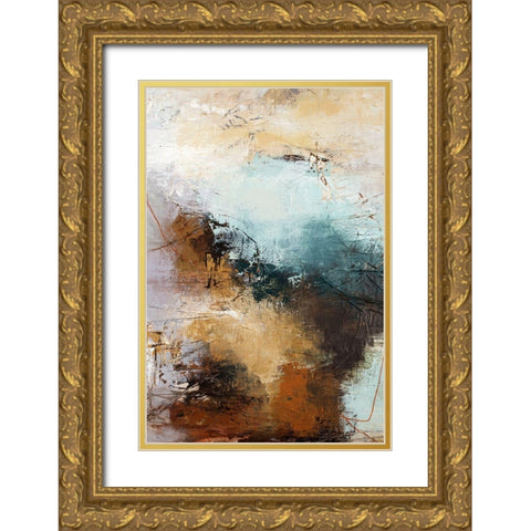 Milestone 3 Gold Ornate Wood Framed Art Print with Double Matting by Design Fabrikken