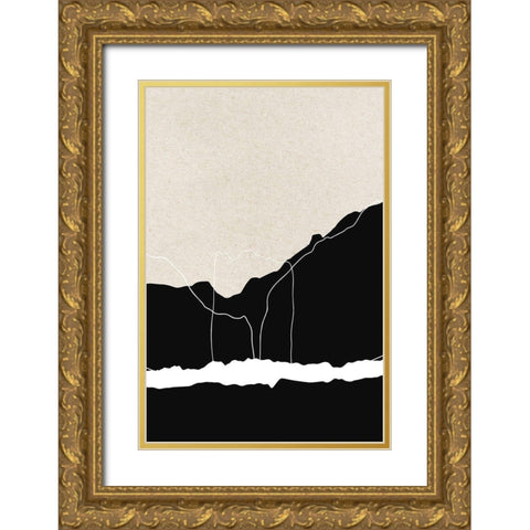 Apart Gold Ornate Wood Framed Art Print with Double Matting by Design Fabrikken