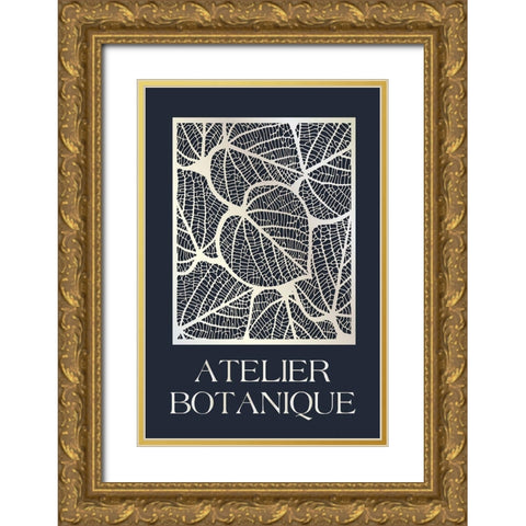 Atelier Botanique Gold Ornate Wood Framed Art Print with Double Matting by Design Fabrikken