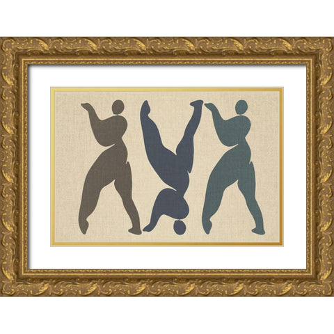 Artefact Gold Ornate Wood Framed Art Print with Double Matting by Design Fabrikken