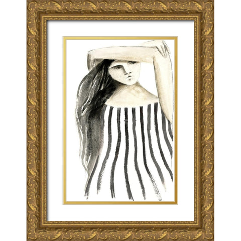 On A Mission Gold Ornate Wood Framed Art Print with Double Matting by Design Fabrikken