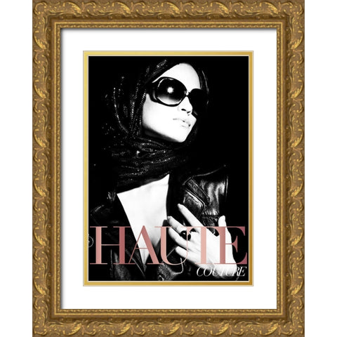 Couture 1 Gold Ornate Wood Framed Art Print with Double Matting by Design Fabrikken