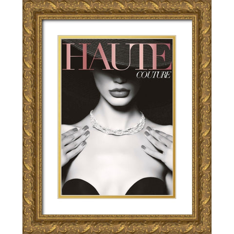 Couture 2 Gold Ornate Wood Framed Art Print with Double Matting by Design Fabrikken
