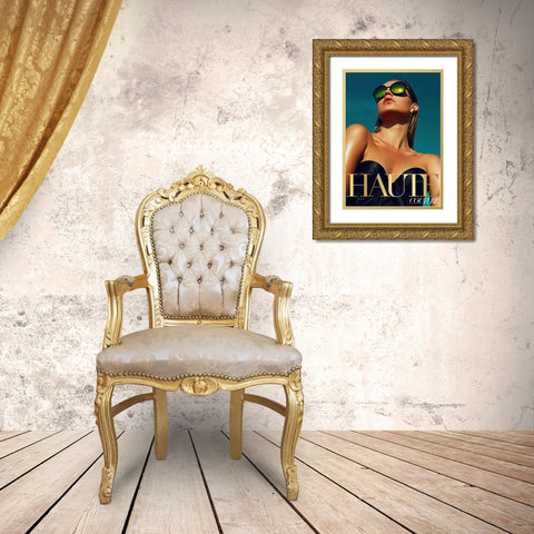 Couture 11 Gold Ornate Wood Framed Art Print with Double Matting by Design Fabrikken
