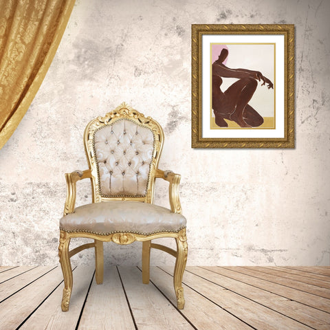 Chilly Gold Ornate Wood Framed Art Print with Double Matting by Design Fabrikken