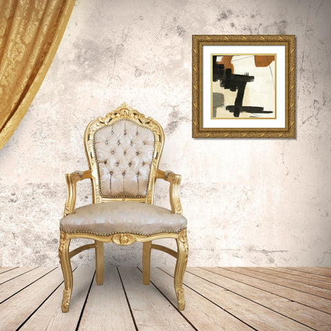 Climbing Up Gold Ornate Wood Framed Art Print with Double Matting by Design Fabrikken