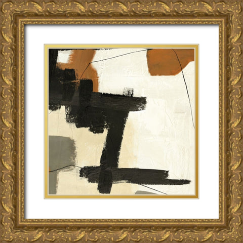 Climbing Up Gold Ornate Wood Framed Art Print with Double Matting by Design Fabrikken