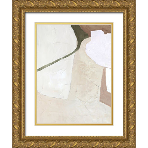 Formel Light Gold Ornate Wood Framed Art Print with Double Matting by Design Fabrikken