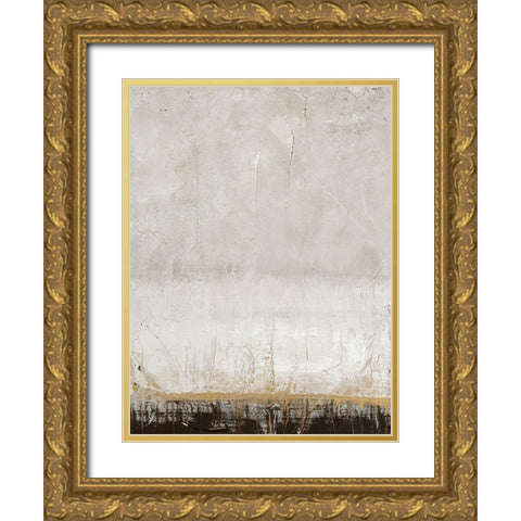 Golden Line Gold Ornate Wood Framed Art Print with Double Matting by Design Fabrikken