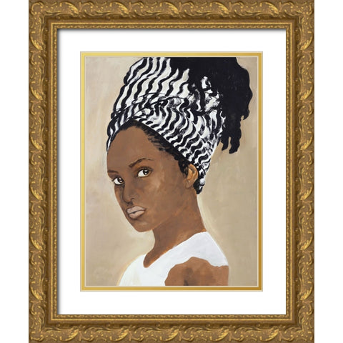 Inspired Gold Ornate Wood Framed Art Print with Double Matting by Design Fabrikken