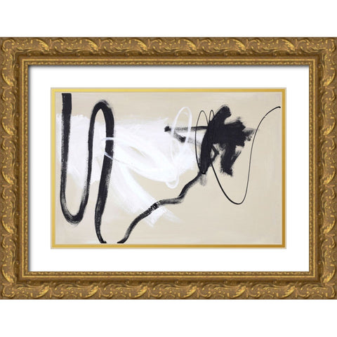 Less But Better Gold Ornate Wood Framed Art Print with Double Matting by Design Fabrikken