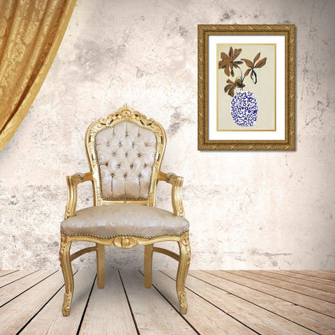 The Right Ambience Gold Ornate Wood Framed Art Print with Double Matting by Design Fabrikken