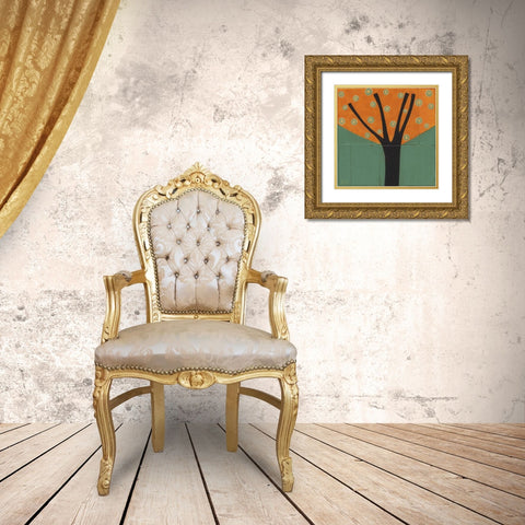 Tree-229 Gold Ornate Wood Framed Art Print with Double Matting by Nugent, Laura