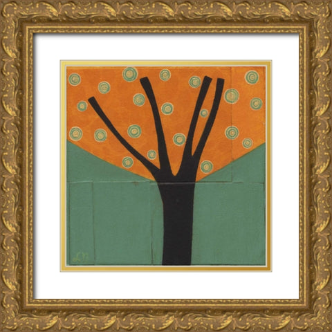 Tree-229 Gold Ornate Wood Framed Art Print with Double Matting by Nugent, Laura