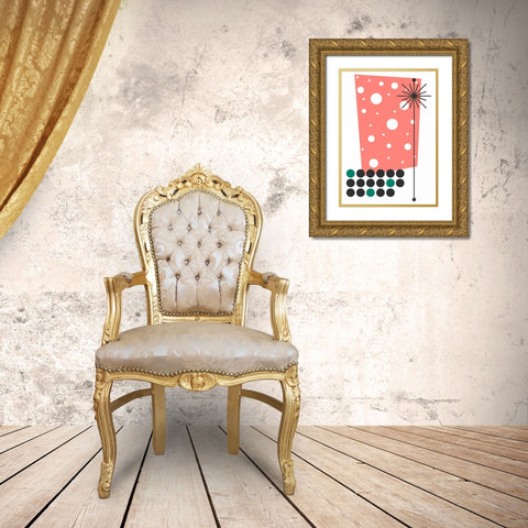 Yucca in Pink Gold Ornate Wood Framed Art Print with Double Matting by Newton, Tonya