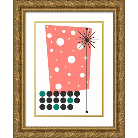 Yucca in Pink Gold Ornate Wood Framed Art Print with Double Matting by Newton, Tonya