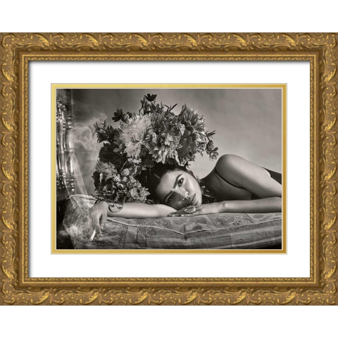 I Would Like to Give You Everything Gold Ornate Wood Framed Art Print with Double Matting by Navarro, Ernesto