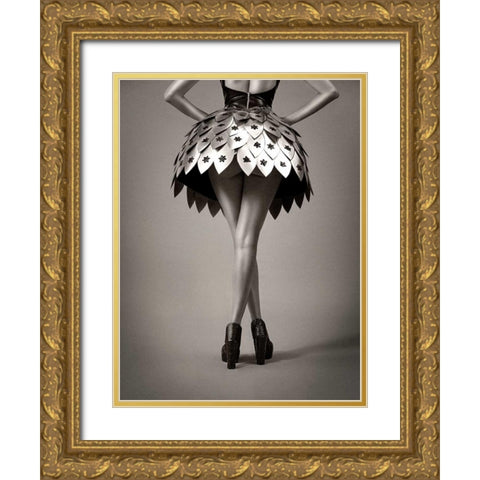 Round the Horst Gold Ornate Wood Framed Art Print with Double Matting by Navarro, Ernesto