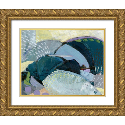 Bless The Ships at Sea Gold Ornate Wood Framed Art Print with Double Matting by Nemcosky, Ann Thompson
