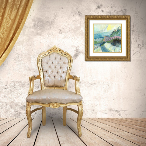 Explore No. 1 Gold Ornate Wood Framed Art Print with Double Matting by Nemcosky, Ann Thompson