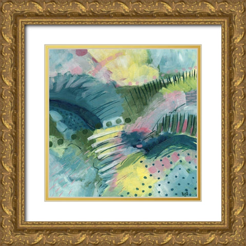 Here and There Gold Ornate Wood Framed Art Print with Double Matting by Nemcosky, Ann Thompson