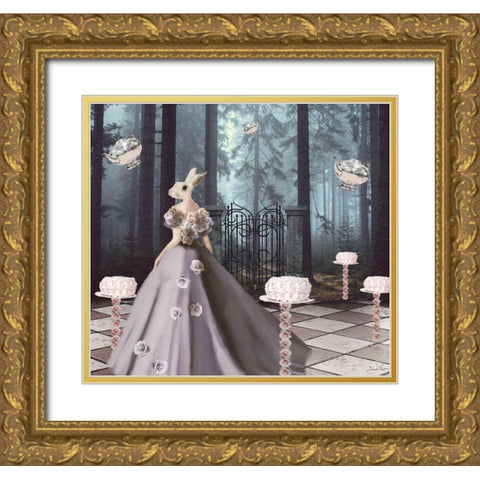 Cake Forest Gold Ornate Wood Framed Art Print with Double Matting by Nocito, Daniela