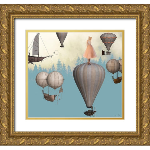 With You Gold Ornate Wood Framed Art Print with Double Matting by Nocito, Daniela