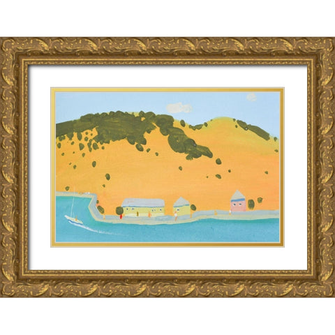 Balaclava Hills Gold Ornate Wood Framed Art Print with Double Matting by Nekraha, Igor