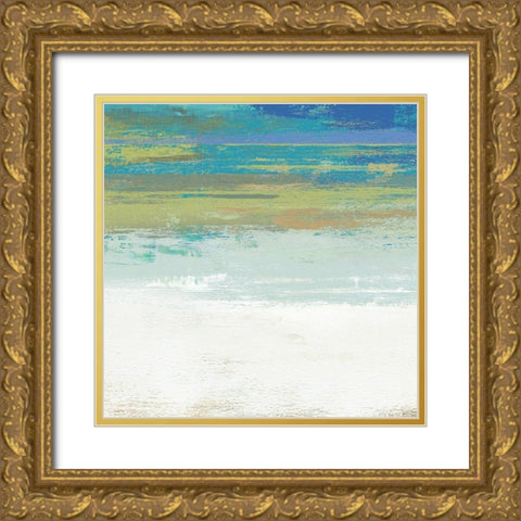 Beach Wash No. 2 Gold Ornate Wood Framed Art Print with Double Matting by Nicoll, Suzanne