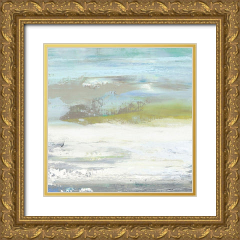 Beach Wash No. 5 Gold Ornate Wood Framed Art Print with Double Matting by Nicoll, Suzanne